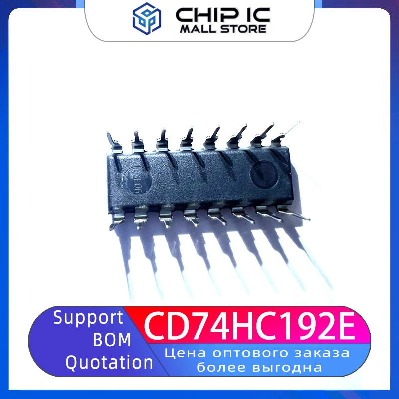 10PCS CD74HC192E In-line DIP-16 logic Counter/divider 100% New Original Stock