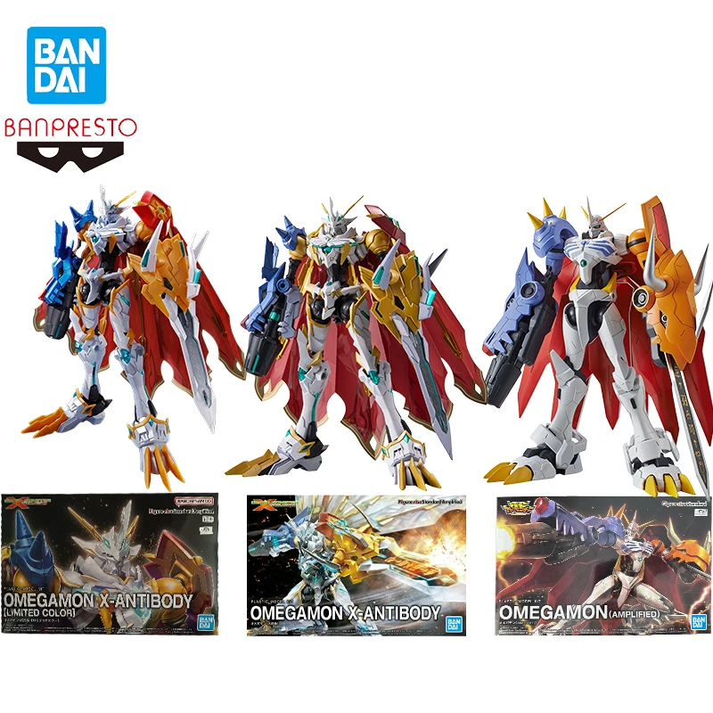 

В наличии Bandai DIGITAL MONSTER X-evolution FRSA Omegamon Три стиля Фигурка Игрушки Сборная модель Настольный орнамент Подарок