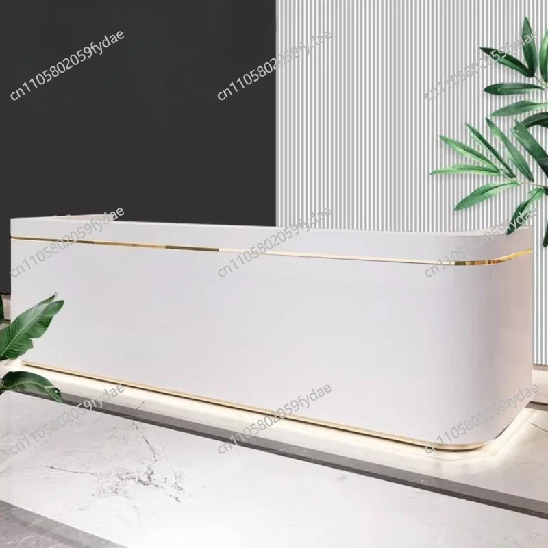 Modern simple fashion baking checkout page welcome desks cm company reception desk counter table