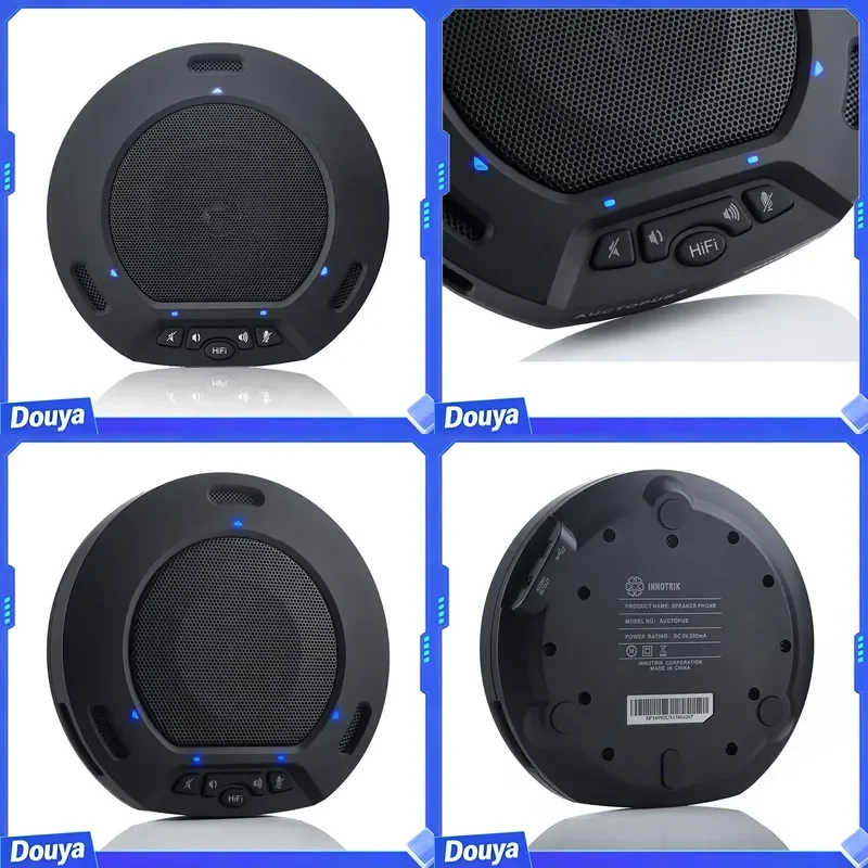 USB Conference Speakerphone 360 Omnidirectional Microphone DSP Echo Cancellation Factory Direct for Zoom Teams Meeting