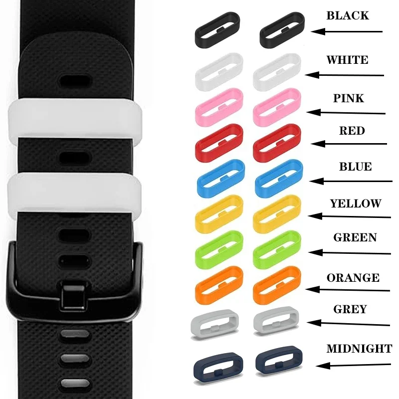 2-5pcs 18 20 22mm silicone buckle replacement watch buckle rubber strap bracket suitable for smart multi-color watch accessories