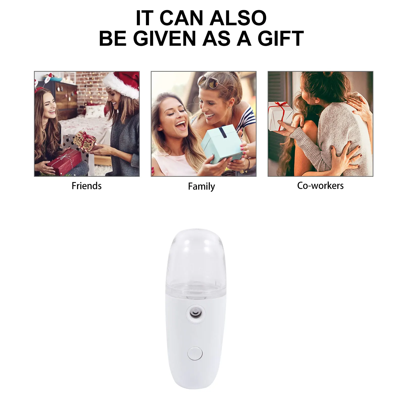 

Facial Steamer Plastic H held Mini Beauty Care Tool Fine Spray Mist Comfortable Easy Clean Carry Travel Office Gifts Breathe