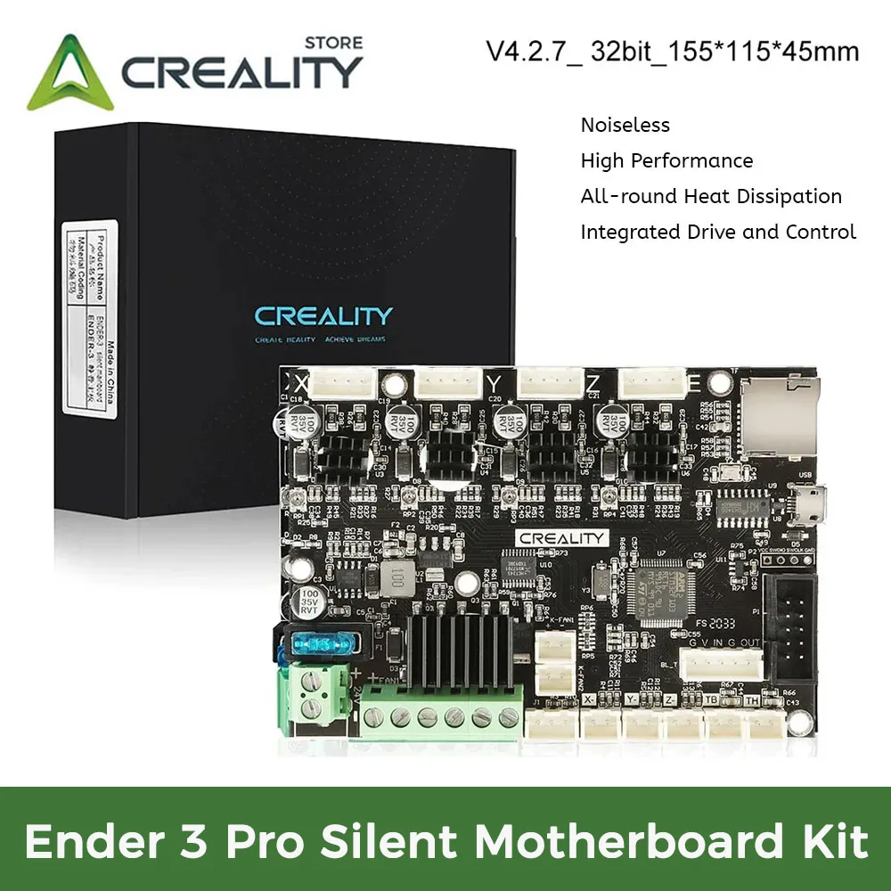 

Creality 3D Printer Ender 3 Pro Silent Motherboard Kit 32 Bit Upgraded High Performance V4.2.7 Mainboard 3d Printer Parts