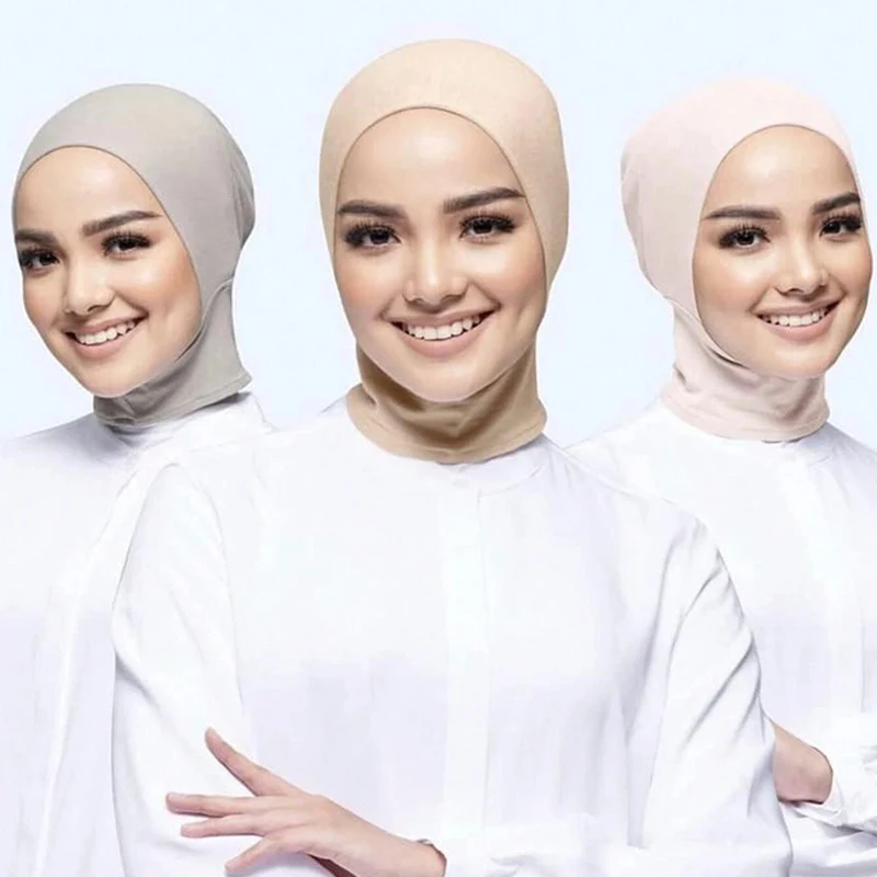 Gorras islámicas de algodón para mujer, Hijab musulmán de moda de lujo, venta al por mayor, novedad de 2024