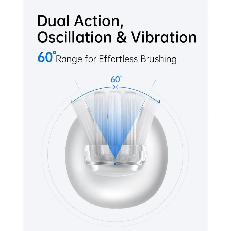 Laifen-cepillo de dientes eléctrico de onda para adultos, oscilación y vibración, cepillo de dientes eléctrico sónico con 3 cabezales, IPX7