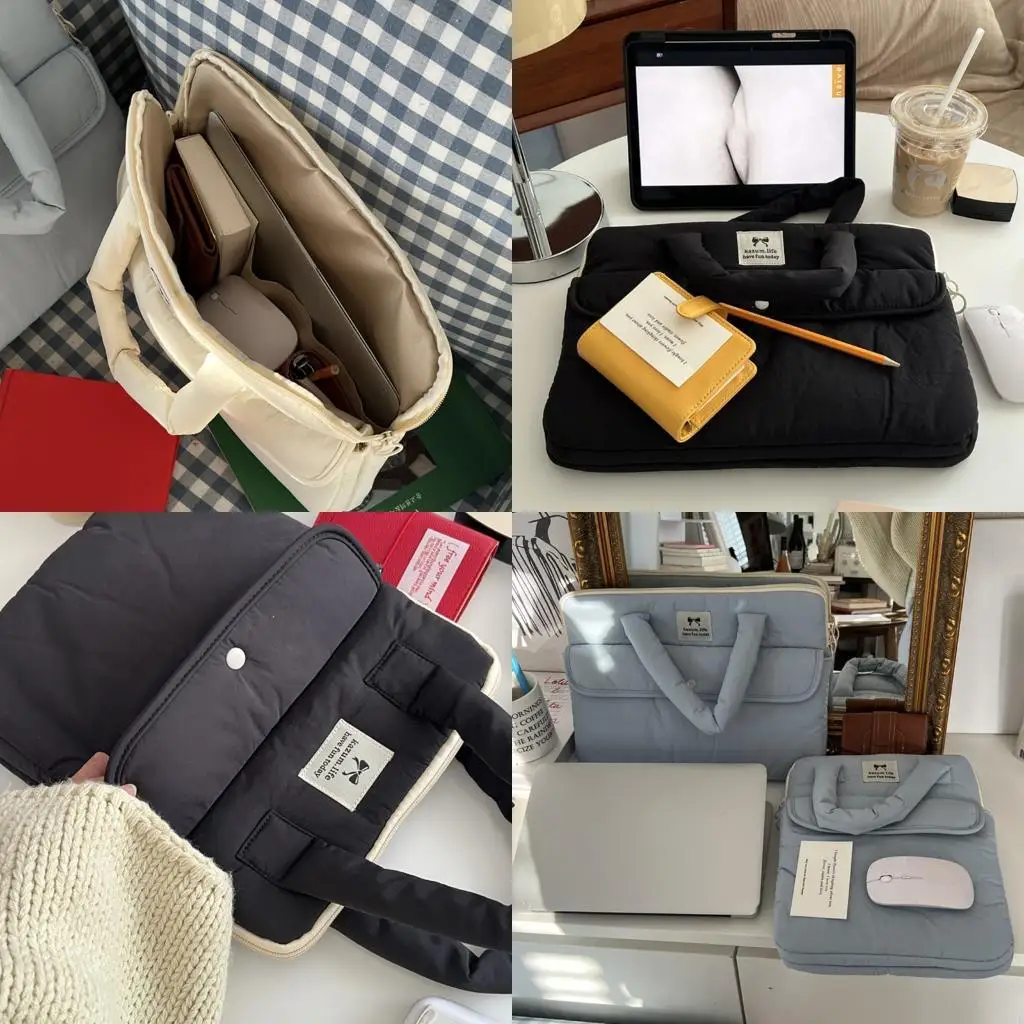 

Trendy Portable Laptop Bag Soft Padding Women Bag for 11 13 14 15 15.6inch 83CF