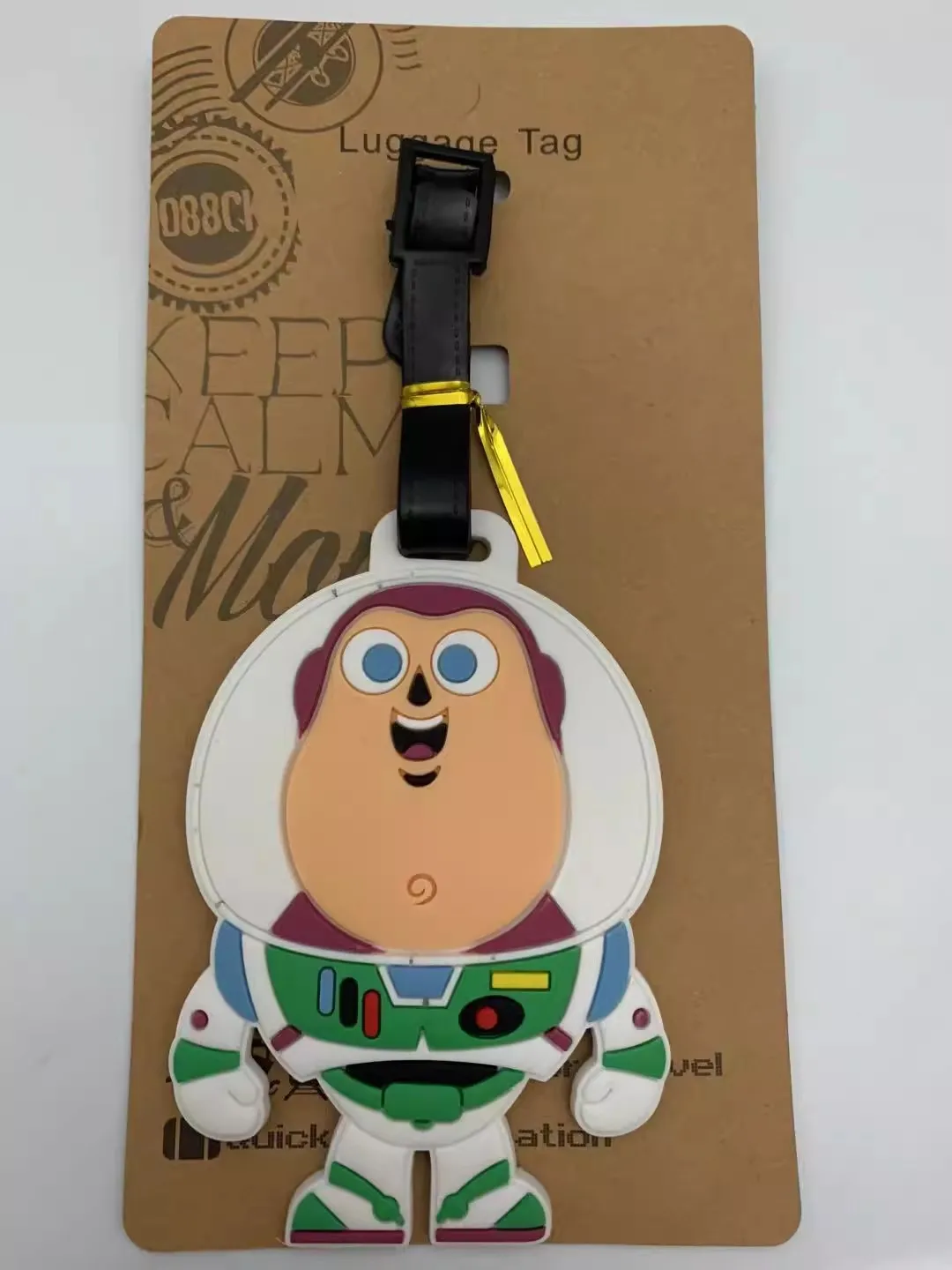 Disney Toy Story Luggage Tag Silica Gel Suitcase ID Address Holder Baggage Boarding Tag Portable Label