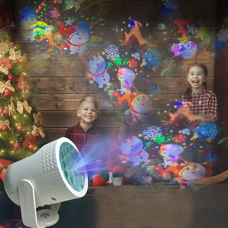 Ocean Theme Cartoon LED Projector Light, Kids Bedroom Night Lamp, Xmas Holiday Party Stage Decoration