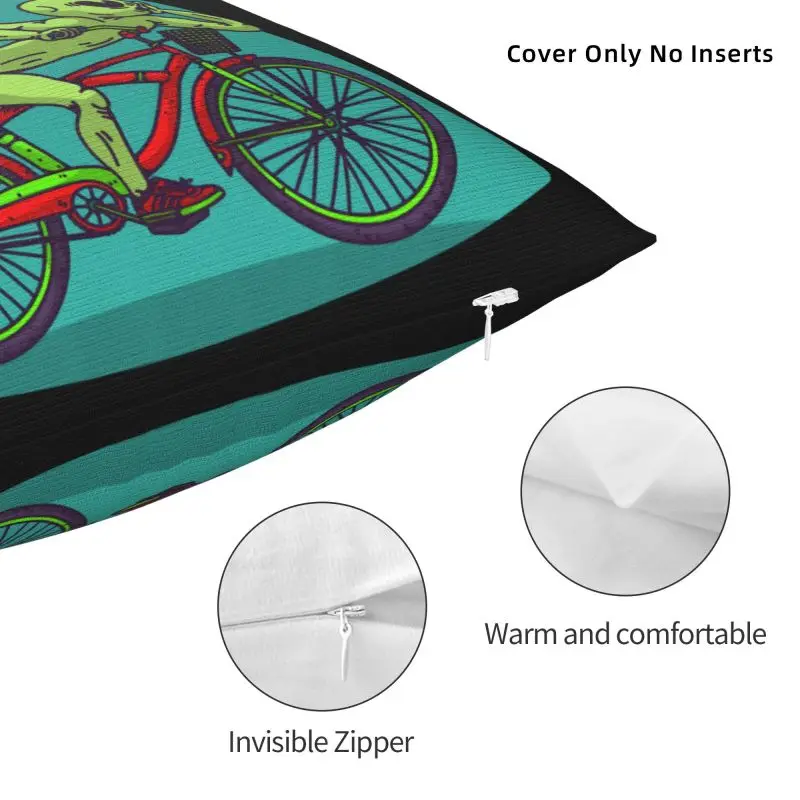 맞춤형 자전거 주간 1943 여행 쿠션 커버, 알버트 호프만 LSD 벨벳 모던 베개, 40x40cm
