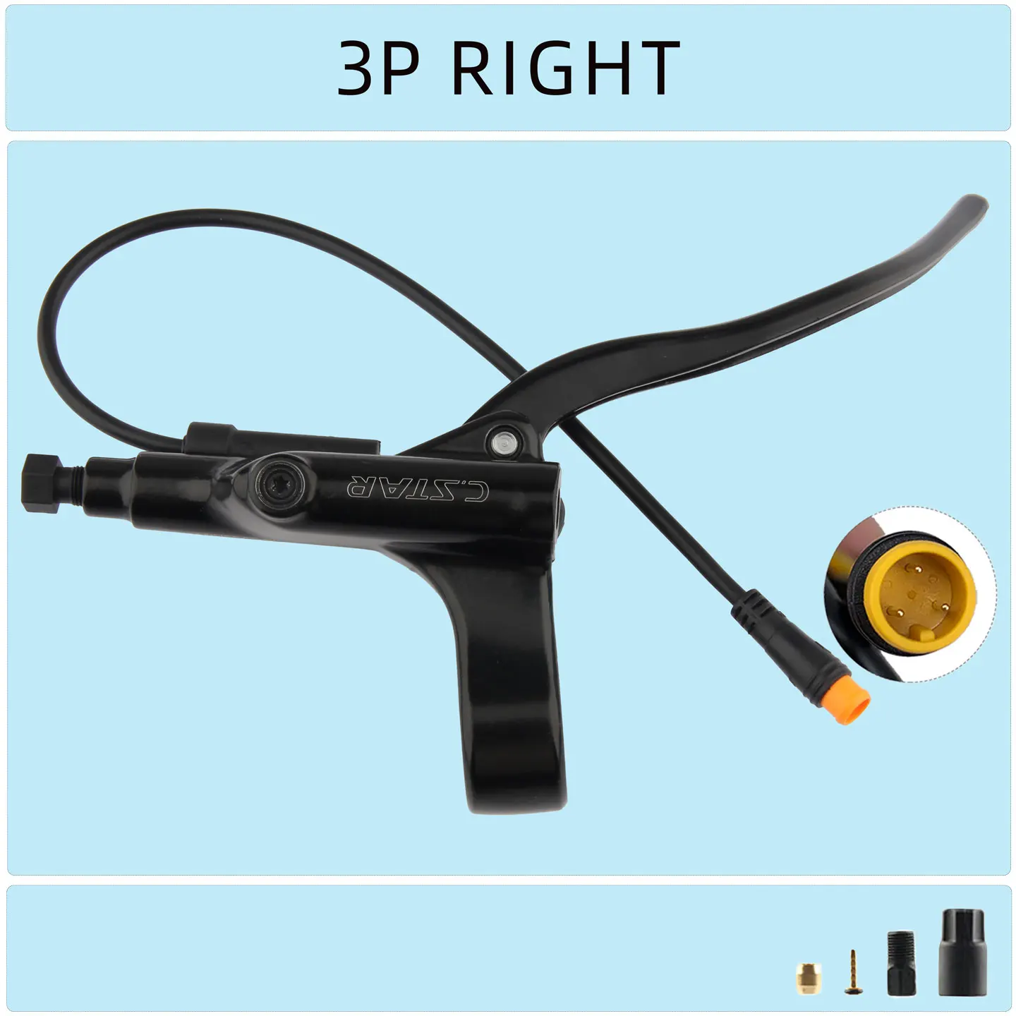 

C. STAR electric scooter power-off brake lever bicycle specific hydraulic wear-resistant brake accessory 4-piston caliper