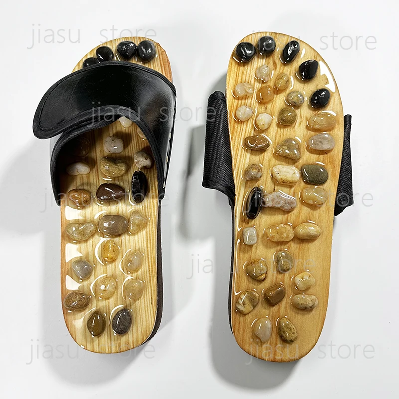 

Acupuncture Magnetic Therapy Slippers for Men Women Foot Massage Shoes Acupoint Massager