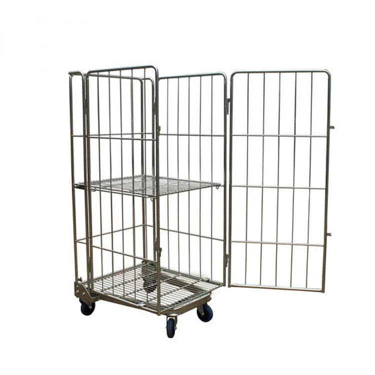 Transportation Cargo 4 Shelf Rolltainer Roll Container Trolley Cart