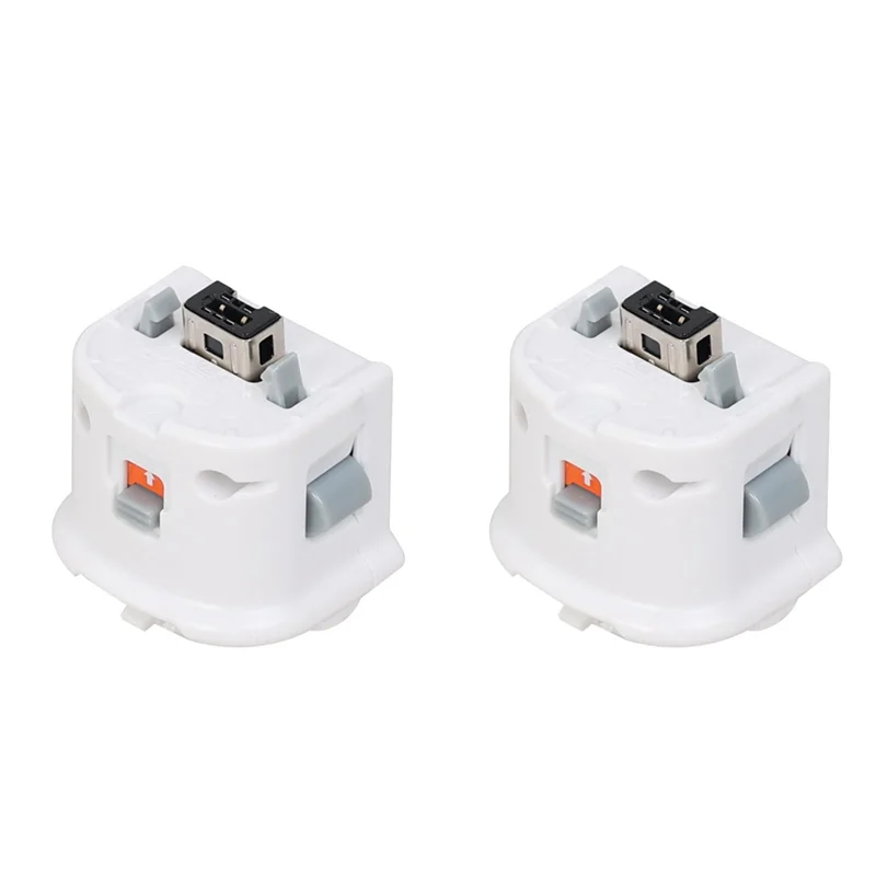 Acelerador adaptador de AEE9-2Pcs Motion Plus con funda de silicona controlador de Sensor Motion Plus uso para control remoto Wii