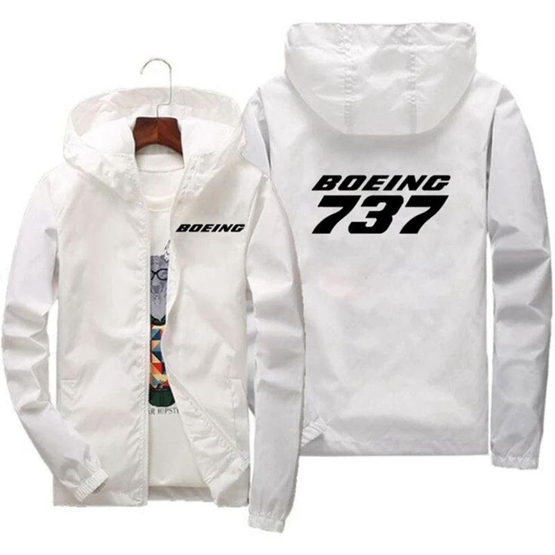 

2024 Hoodie Spring Autumn Jacket Men's Brand New Boeing 737 777 767 Print Thin Jogging Casual Sweater