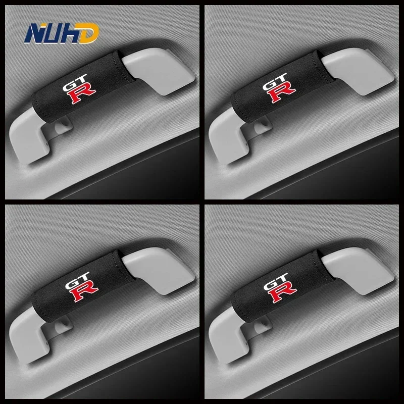 

Suede Car Interior Ceiling Handle Protective Cover For Nissan GTR R35 R34 R33 R32 370Z 350Z Nismo Pull Gloves Trim Accessories