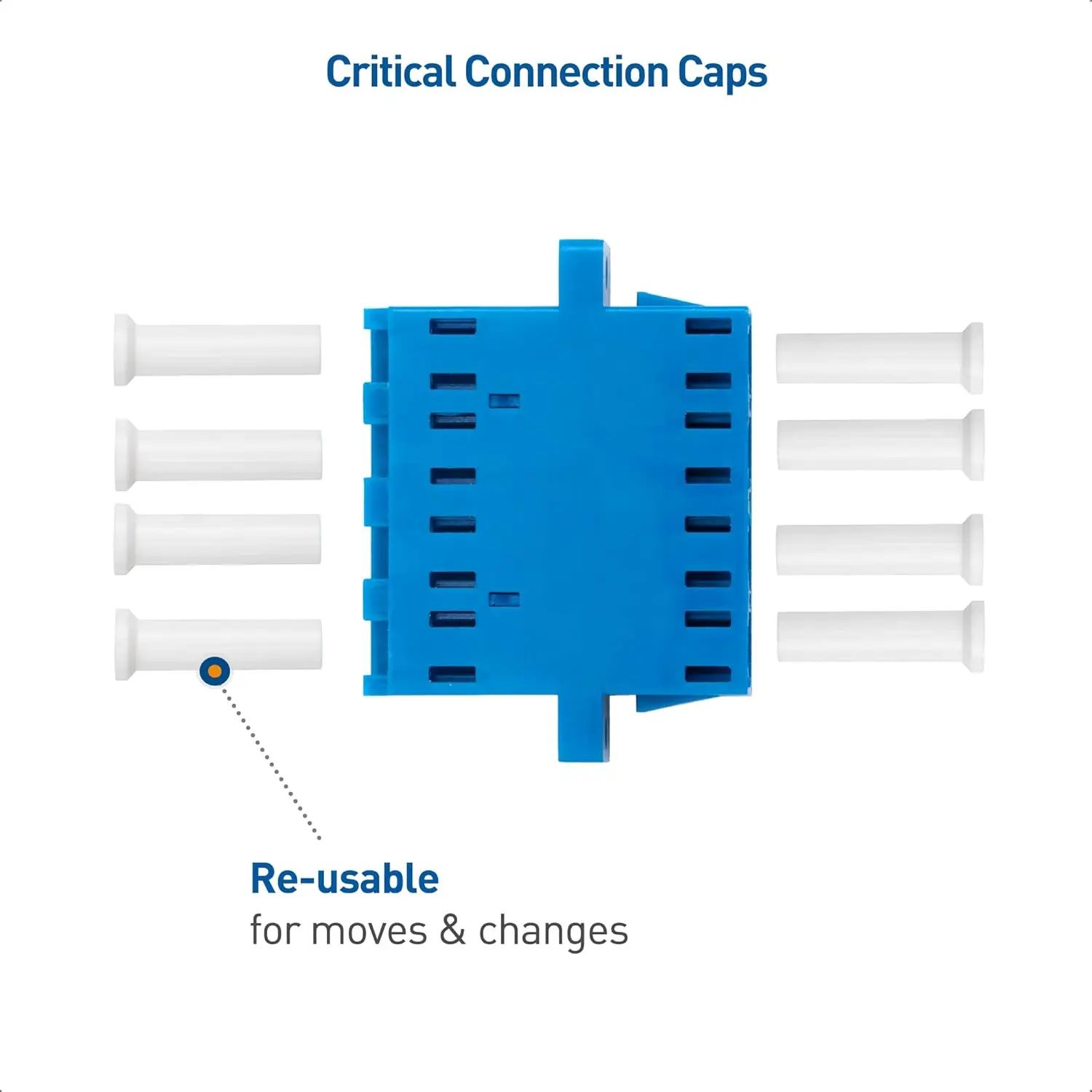 Natalink 6 pièces coupleur de Fiber optique LC à LC UPC Simplex Duplex connecteur de Fiber Quad pour câbles optiques monomode OS2