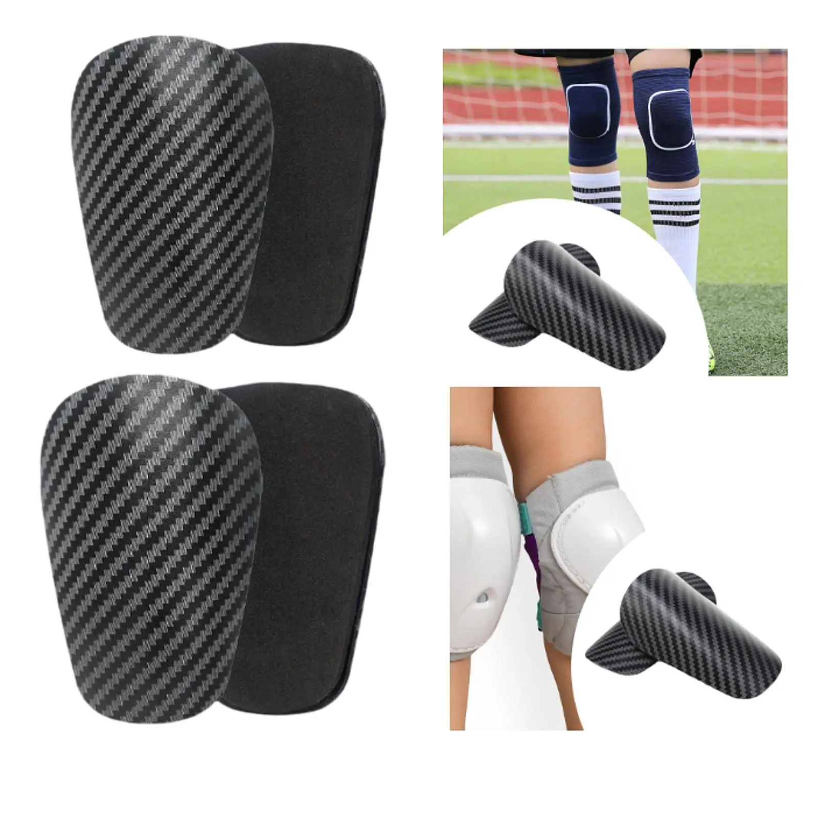

2Pcs Soccer Shin Guards Protective Pads Portable Shin Protect Leg Protection