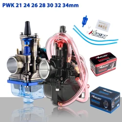 Motorcycle Carburetor PWK 21 24 26 28 30 32 34mm Fuel Filter Power Jet For Mikuni Maikuni 2T 4T Engine ATV Motocross Modified
