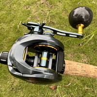 Large Capacity Baitcasting Reel 15KG Max Drag 8+1 Bearings Gear Ratios 6.4:1 Carbon Frame Freshwater Saltwater Fishing Reels