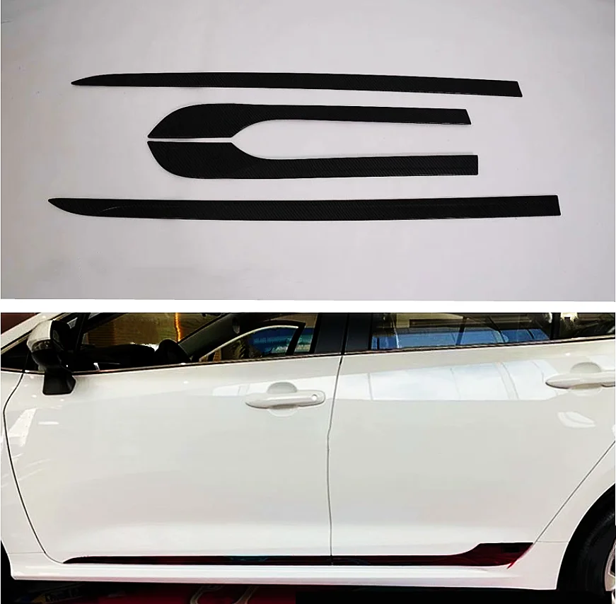 

ABS chrome side door door body molding anti-scratch protection cover trim strip For Toyota Corolla Altis 2014-2022 car styling