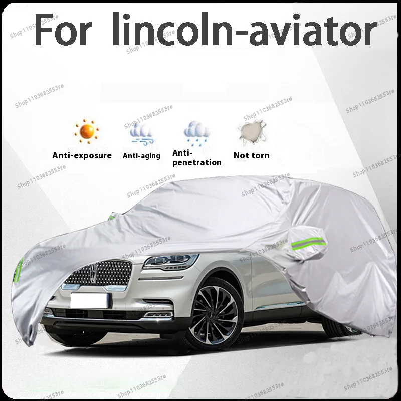 

Чехол для автомобиля Lincoln Aviator Fit — водонепроницаемый, пылезащитный, солнцезащитный козырек (УФ), снегозащитный | Серебряное полное покрытие с защитой в течение всего дня