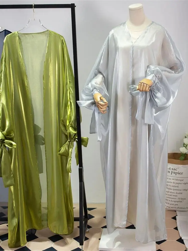 Abaya-Robe de prière pour femmes musulmanes, kimono pour Ramadan, Kaftan de Dubaï, Arabie saoudite, Turquie, Islam