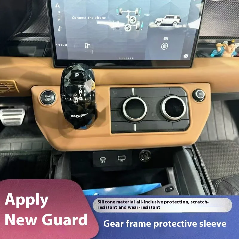 

The Latest For Land Rover Defender 2020-2024Center Console Gears Air Conditioning Mode Frame Cover Trim Stickers Car Accessories