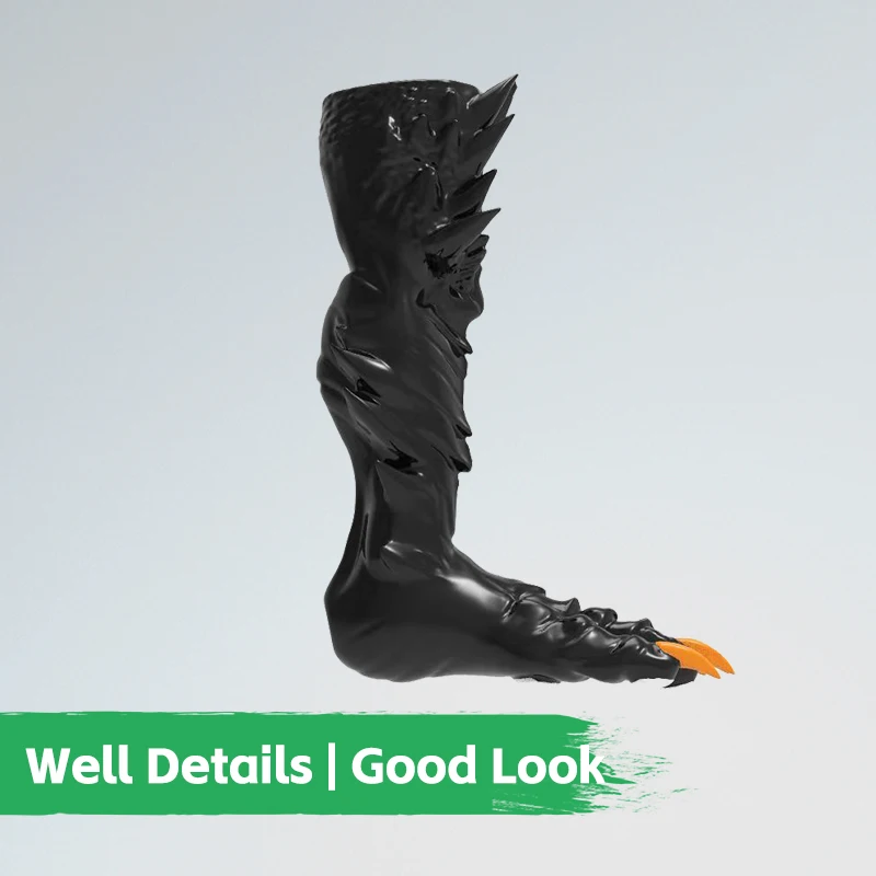 Furrjoi Silicone Dragon Scale Textured Foot Sleeves for Cosplay Costumes Furry Upgrade Latex Fetish Realistic Dragon Paws Feet - Image 2