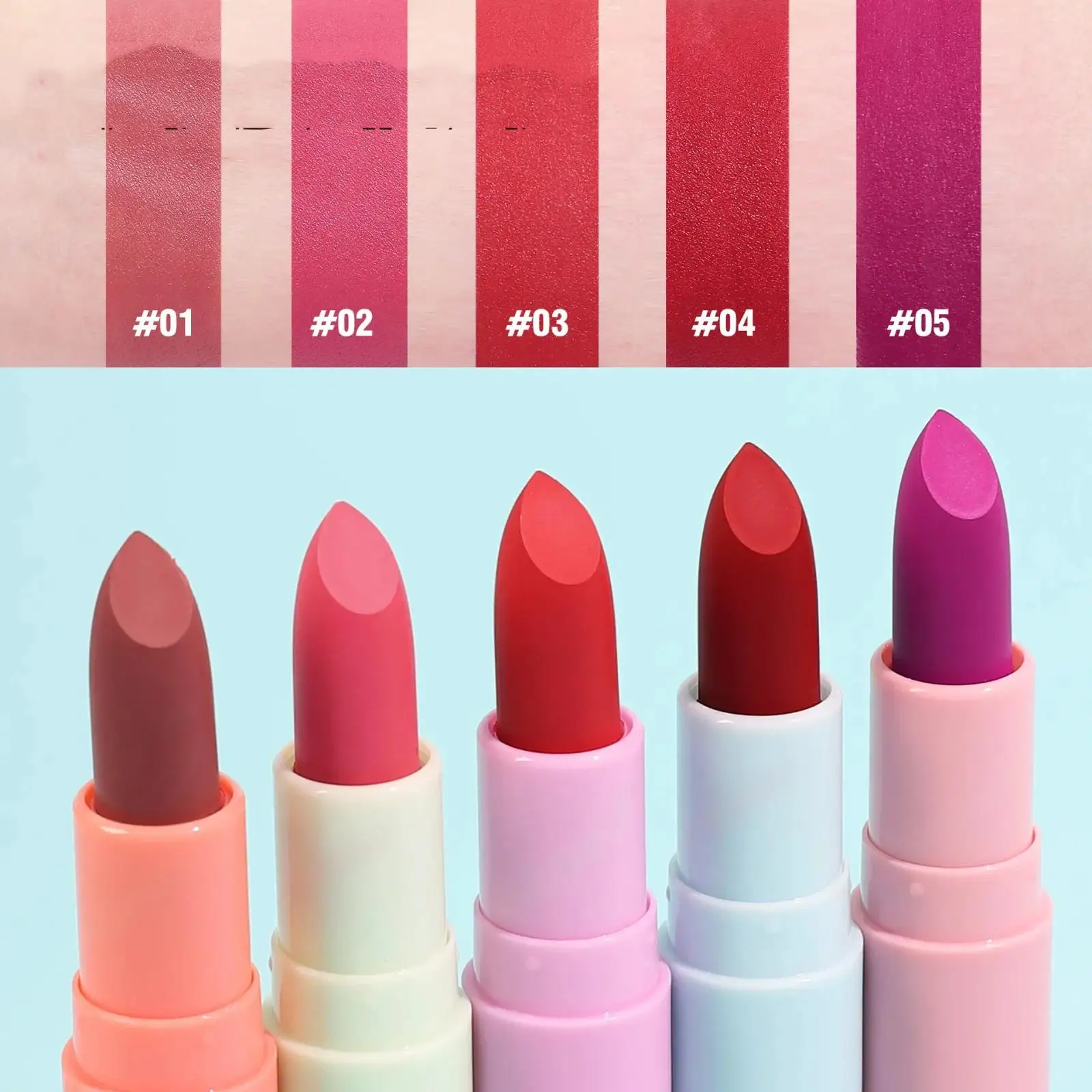 Hydratant durable et indélébile Matte Lipstick Boost tempérament cadeau d'anniversaire de vacances pour fille petite amie