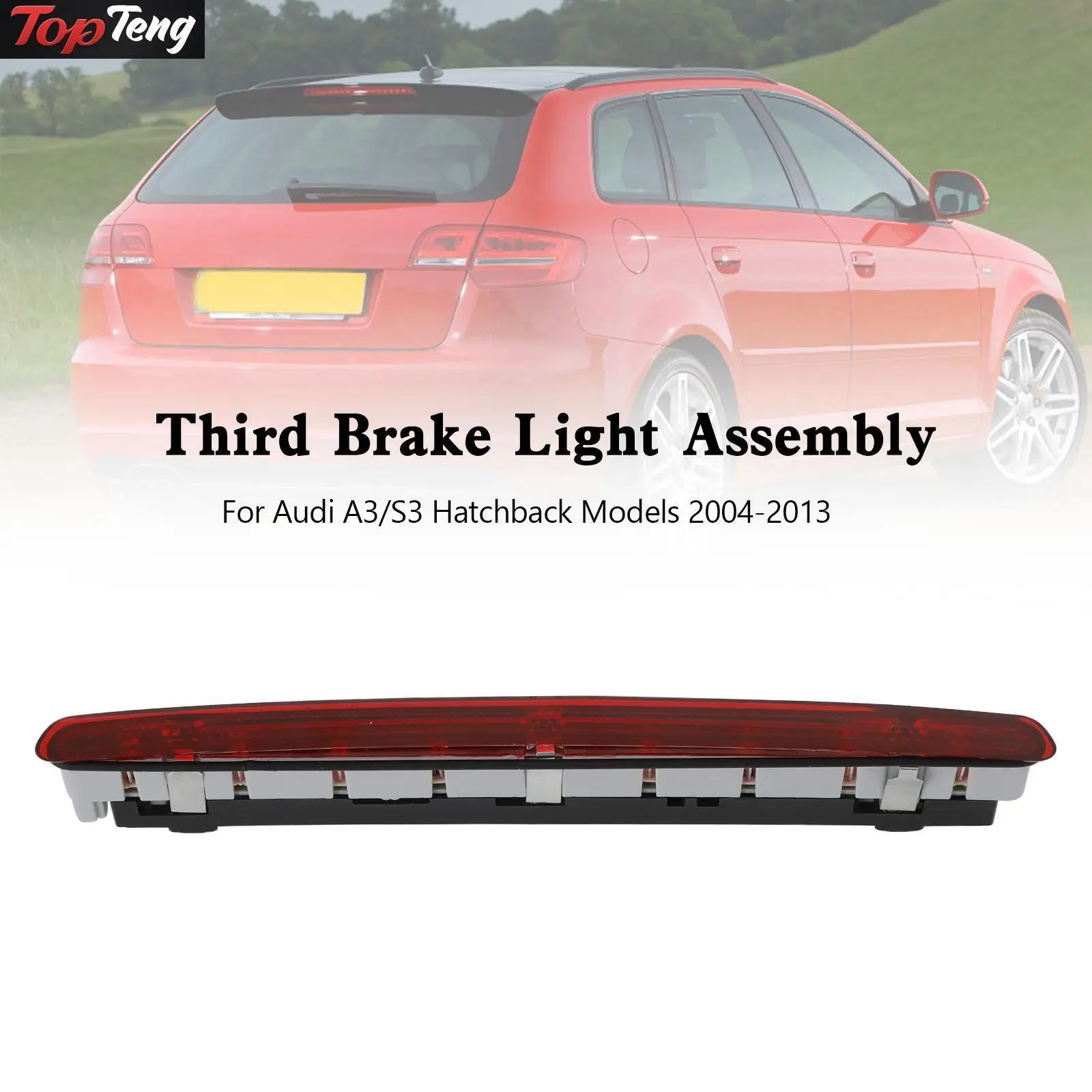 

Red Third Brake Light 8P3945097 For Audi A3 S3 3 Door Hatchback 2004-2012