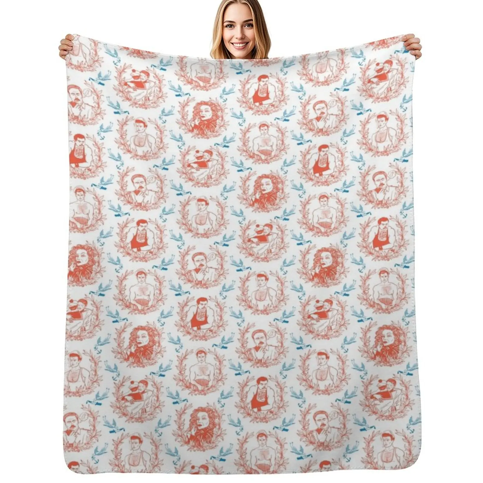 

Querelle Throw Blanket Soft Big Hairy Fashion Sofas Baby Blankets