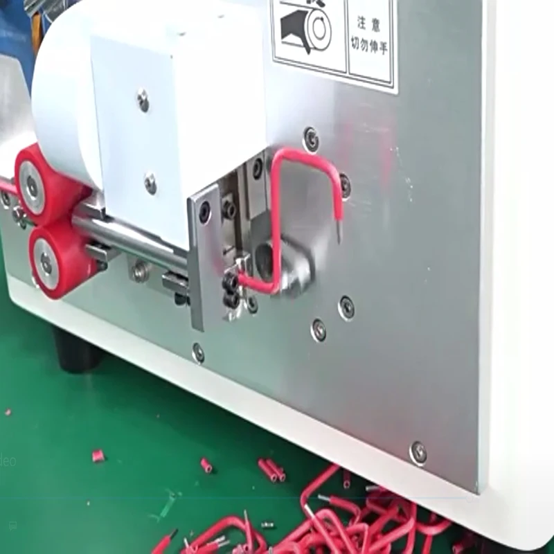 LY 206 Touch Screen Hybrid Stepping Motor 2 Wheels Pneumatic Fully Automatic Wire Stripping Bending Integrated Machine