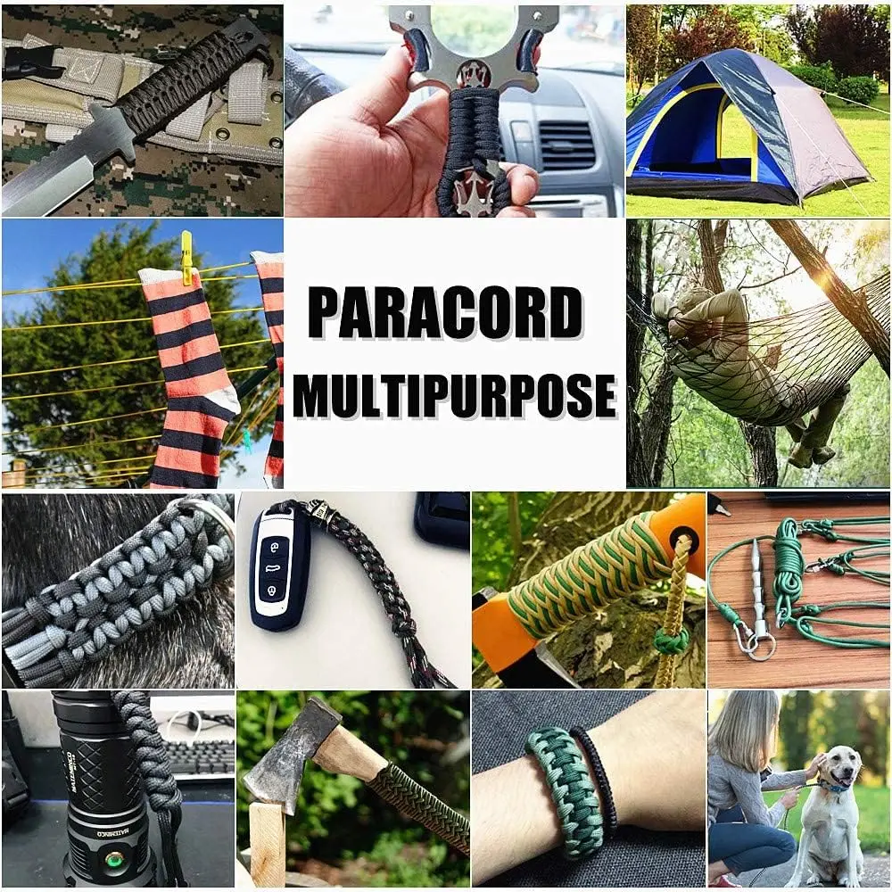 5-Strang 100M Paracord-Seil Durchmesser 4mm Fallschirmseil Zelt-Lanyard Zubehör für Survival-Armband DIY-Herstellung – Detail 4