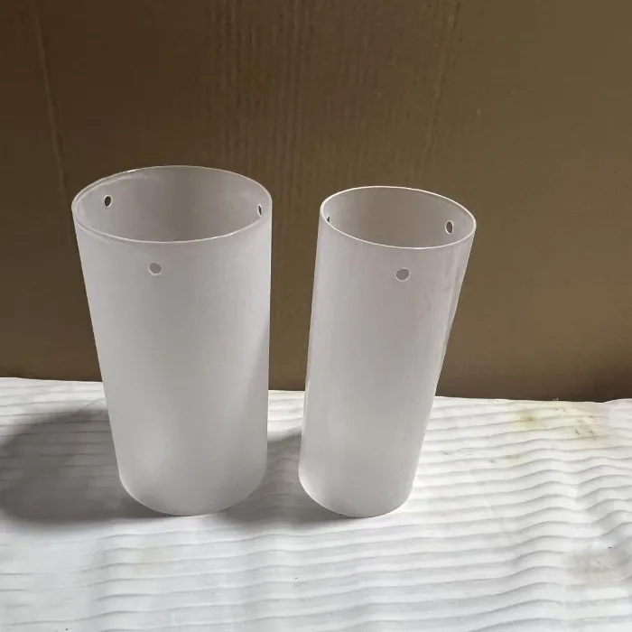 2pc-frosted-inside-white-glass-lamp-shade-replacement-with-3-holes-on-wallwidth-85mmheight-200mm