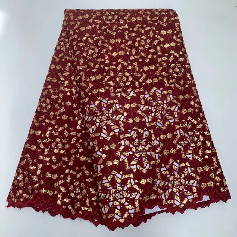 

5 ярдов, хит продаж, французское кружево с блестками, африканский тюль, шнур, гипюровая кружевная сетка, вышитая ткань для свадебной вечеринки PSJF62803