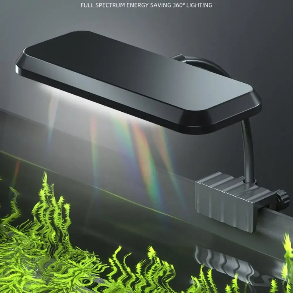 

Super Slim LED Aquarium Lighting Adjustable Energy Saving Fish Tank Light RGB Full Spectrum Aquatic Plant Light Aquarium Use