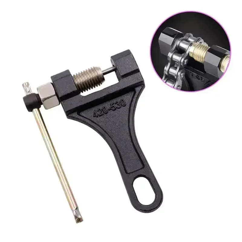 Universal Carbon Steel Spanner Link Splitter Pin Remover 420-530 Chain Breaker Cutter Repair Tools for Motorcycle Bike ATV