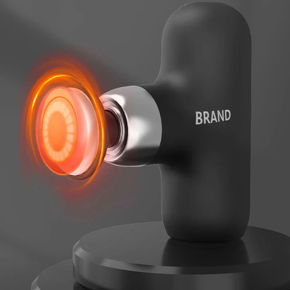 -2024 Most Sold Mini New Muscle Deep Tissue Electric Percussive Massage Pistol Wireless Fascial Gun Heat Massage Gun with Logo