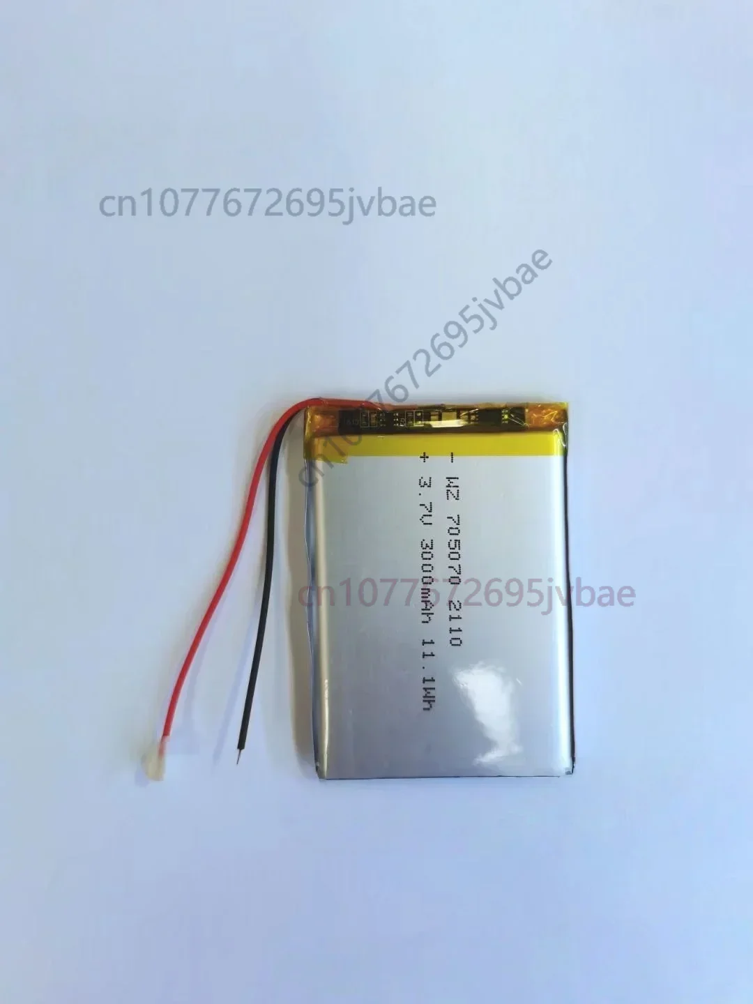 Replacement 705070 Li‑Polymer Battery 3000mAh 3.7V for Power Bank LED Lights Bluetooth Speaker Walkie Talkie