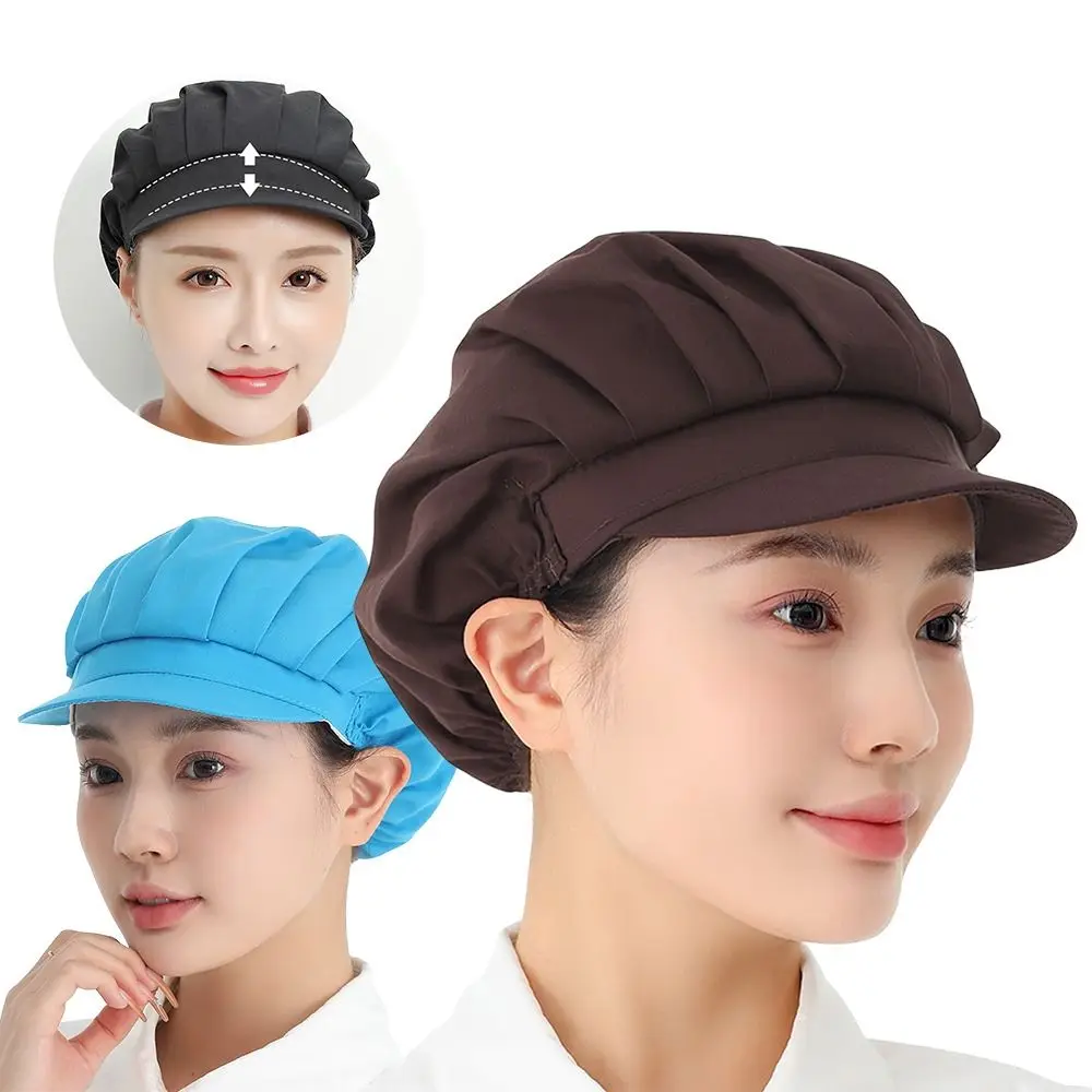 Casquette de travail simple et élastique, anti-poussière, anti-fumée, pour chef, anti-chute de cheveux, respirante, filet à cheveux, pour la restauration