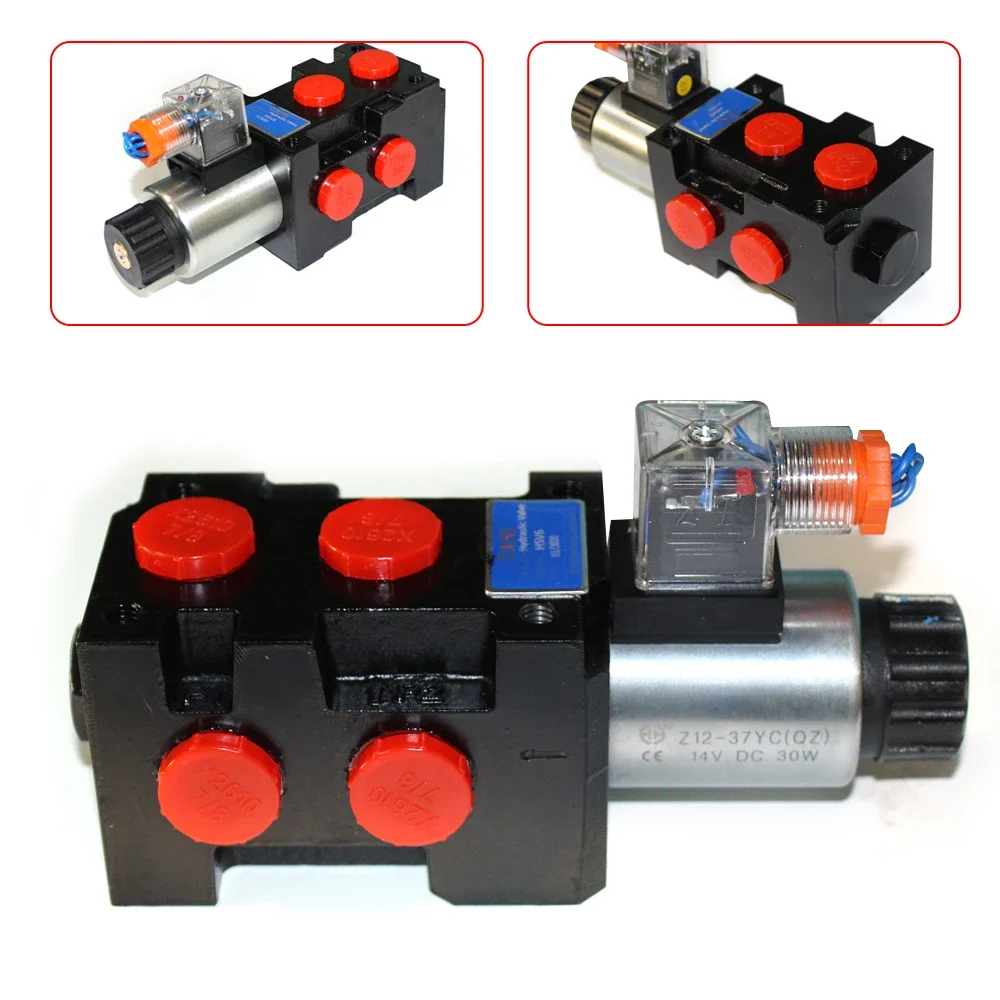 Déviateur/sélecteur solénoïde hydraulique Vae HSV6-C, joint conique 1 bobine 13 GPM