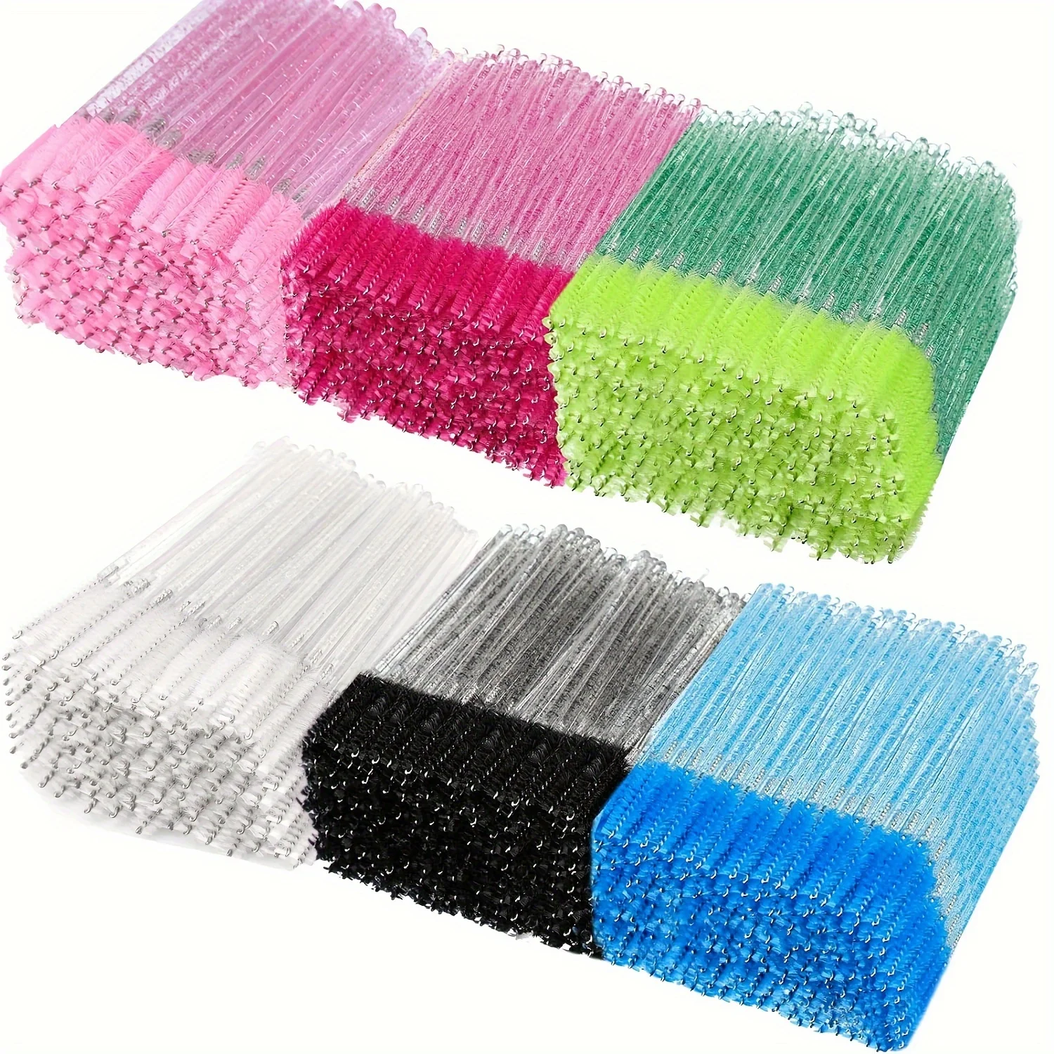 300/500 pezzi Spoolies Spazzole Applicatore Strumenti per il trucco Pennello per ciglia Bacchette per mascara Pulizia delle ciglia per sopracciglia all'ingrosso