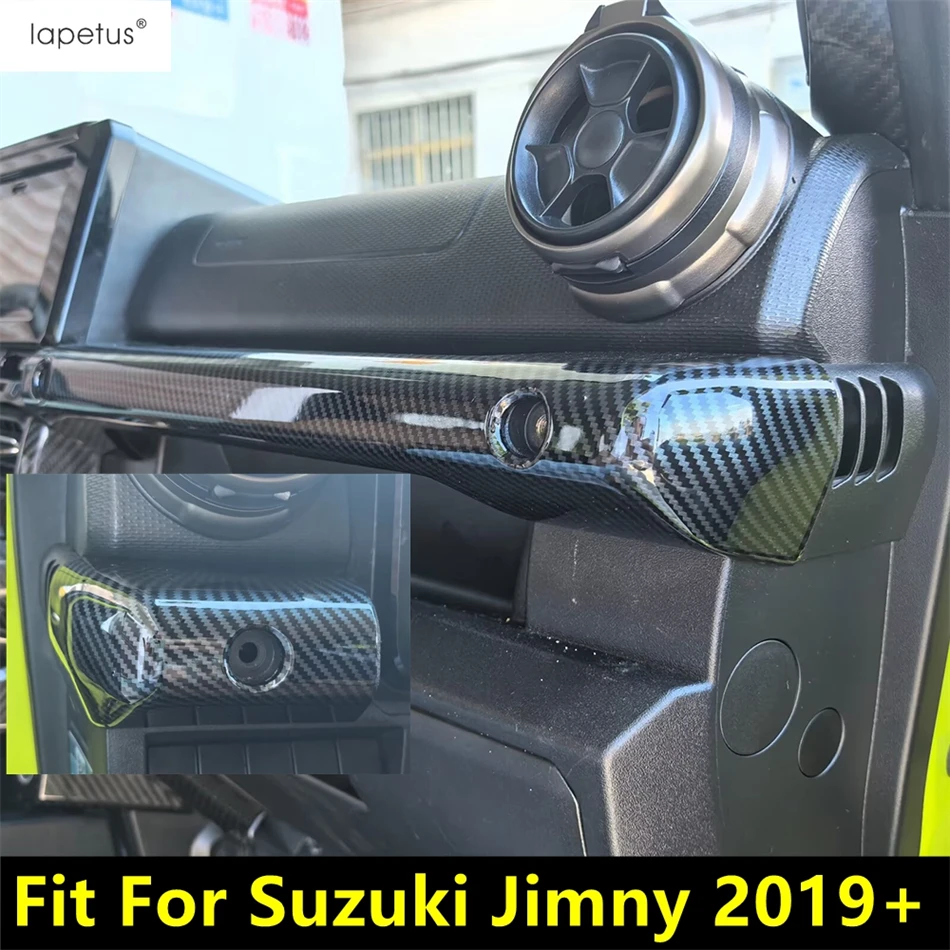 

Dashboard Center Console Panel Strip Sticker Decor Cover Trim For Suzuki Jimny 2019 - 2025 ABS Carbon Fiber Accessories Interior