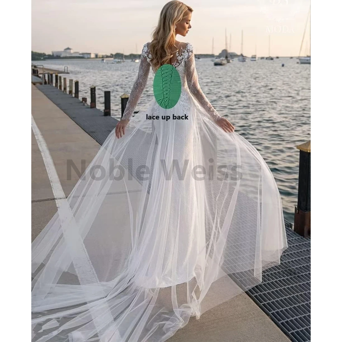 Lace Wedding Dress for Bride Mermaid Boho Bridal Gowns Women’s Elegant Beach Wedding Dresses Customized