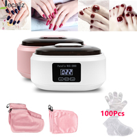 Hands and Feet Mask Warmer Paraffin Wax Bath Heater Machine Moisturizing Hydrating Kit Hand Waxing Spa Smooth and Soft Skin Care