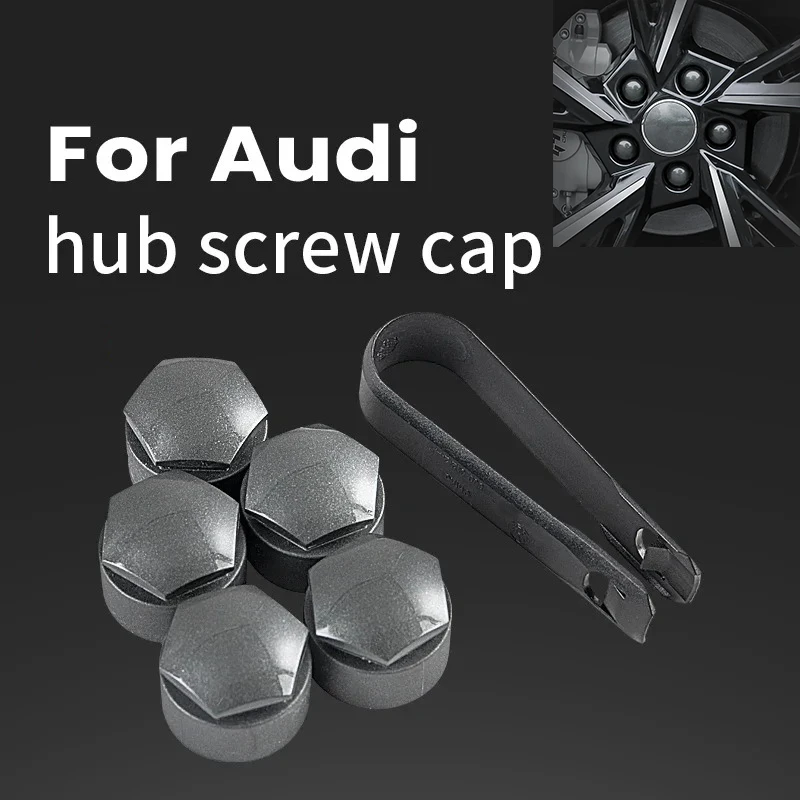 20pcs 17mm Nut Car Wheel Auto Hub Screw Protection Anti‑theft Cover Cap Accessorie For Audi A1 A2 A3 A4 A5 A6 A7 A8 Q2 Q3 Q4 Q5