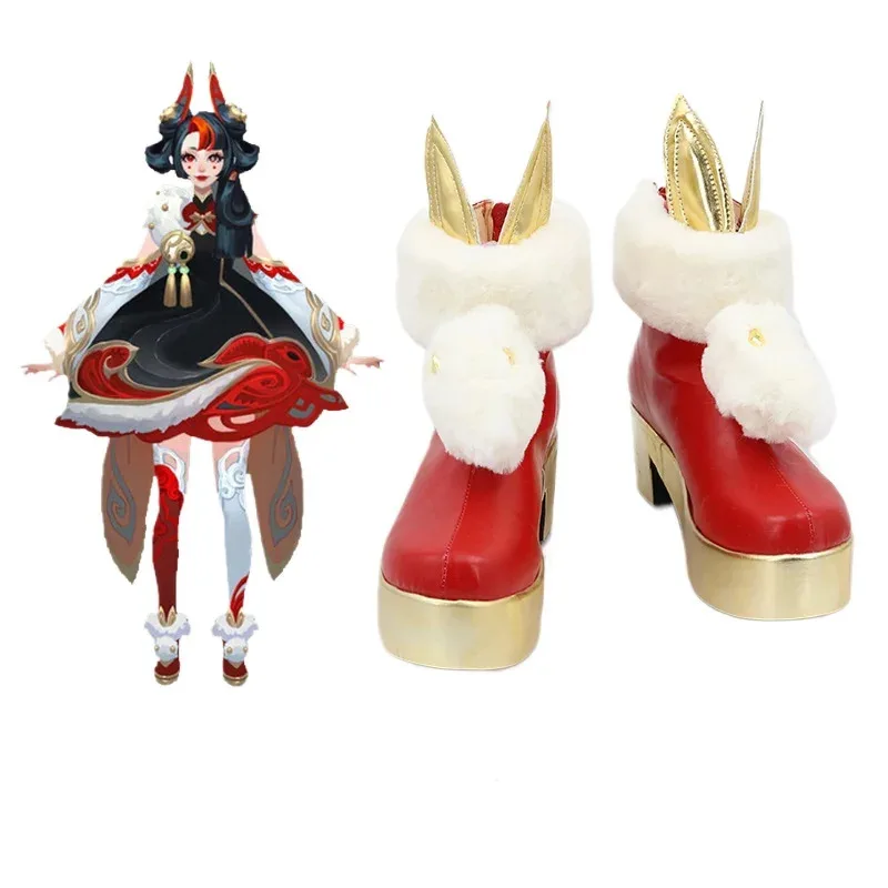 

Обувь для косплея в стиле аниме The Hallowed Seamstress LOL, женские и мужские ботинки для вечеринки на Хэллоуин, ролевые игры на заказ