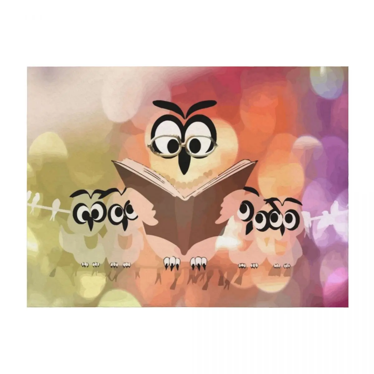 

Fairy tale lesson - vector Throw Blanket for sofa Decorative Beds Nap valentine gift ideas Blankets
