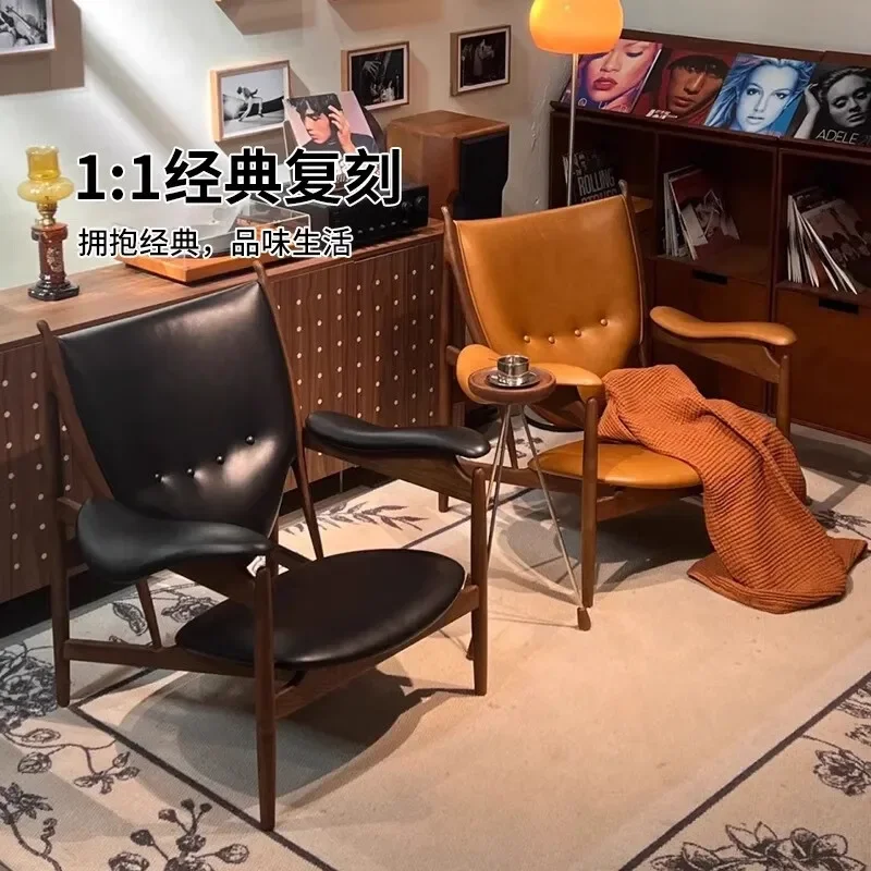 Chief chair, single leather sofa chair