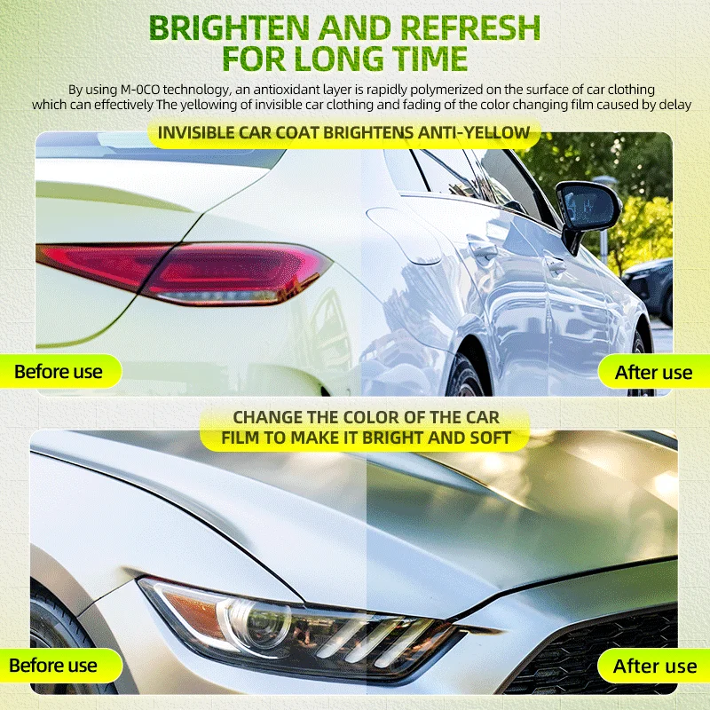 Magic Gem M39 Protector for car paint film Inhibits yellowing and ageing of car film Glossy and water repellent